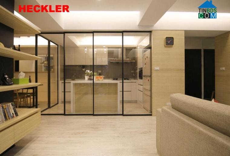 Ảnh Nâng cấp không gian nội thất với cửa trượt Heckler siêu êm