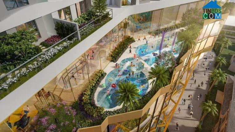 Hồ bơi sử dụng công nghệ lọc nước điện phân đồng, không Clo chăm sóc toàn diện cho sức khỏe cư dân