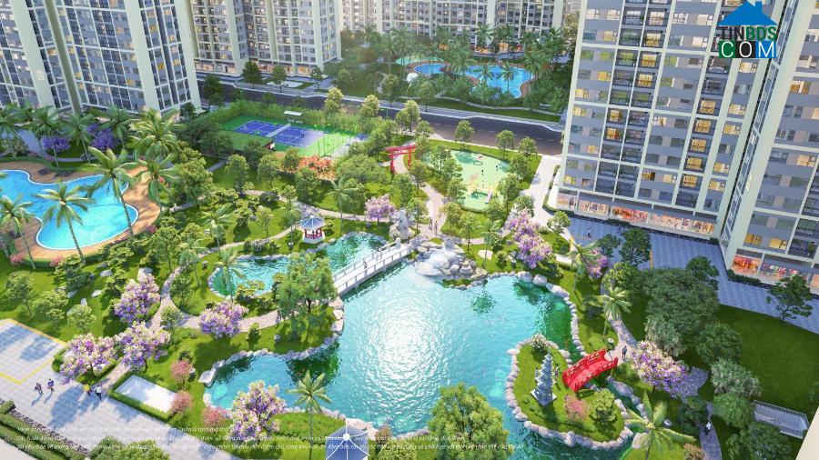 Một góc nội khu dự án Vinhomes Grand Park.