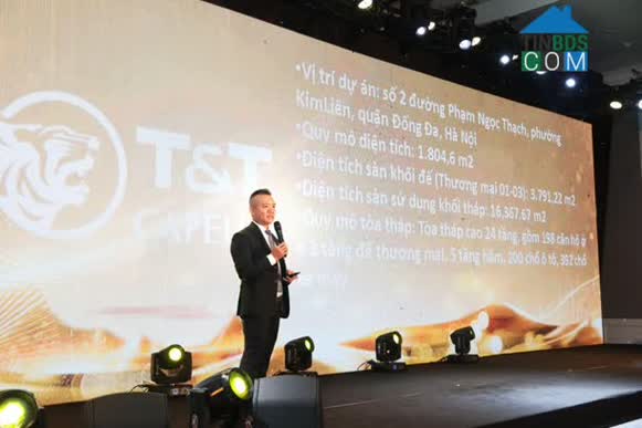 Đại diện Khải Hoàn Land chia sẻ thông tin dự án T&T Capella tại lễ kick-off