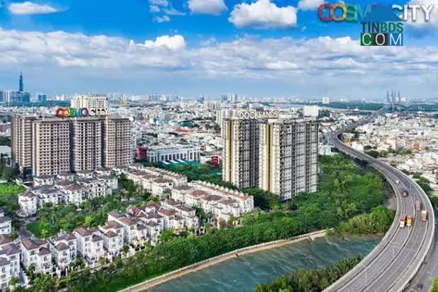 Hình ảnh thực tế dự án Cosmo City, quận 7.