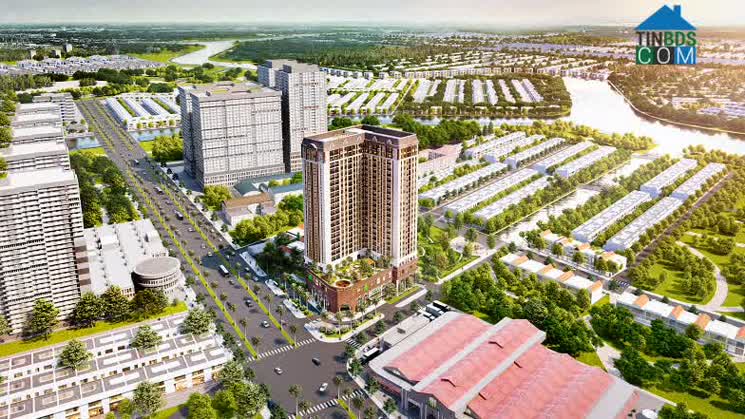 Phối cảnh tổng thể dự án Viva Plaza ngay mặt tiền đại lộ Nguyễn Lương Bằng, trung tâm quận 7.