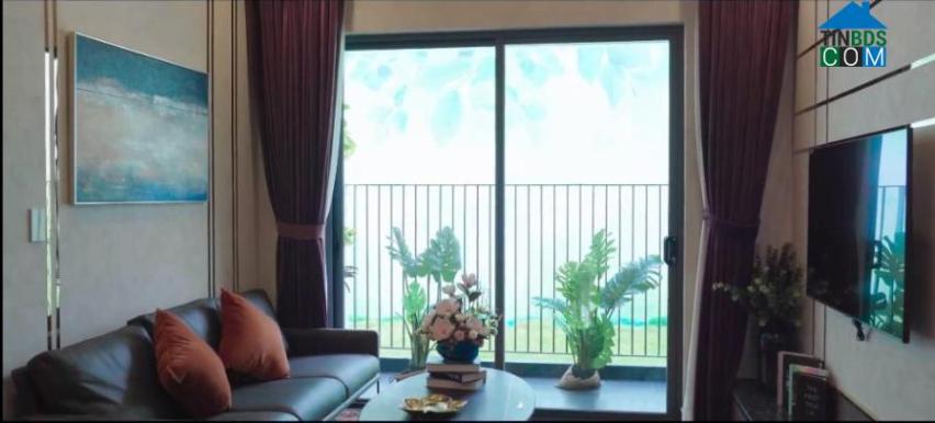 Phòng khách căn hộ mẫu Happy One Central Bình Dương