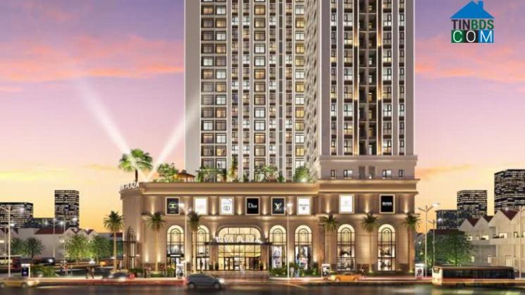 Phối cảnh Viva Plaza sở hữu khối đế thương mại – dịch vụ 3 tầng nổi bật trên đại lộ Nguyễn Lương Bằng (www.viva-plaza.vn).