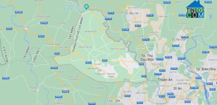 Huyện Củ Chi TPHCM trên Google Maps.