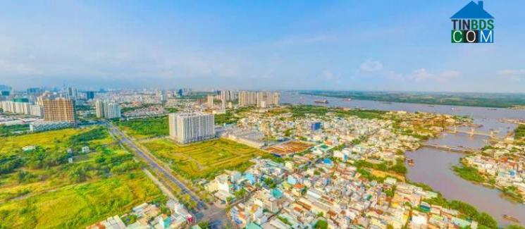 View nhìn trên cao từ Viva Plaza về hướng Thủ Thiêm và sông Phú Xuân.