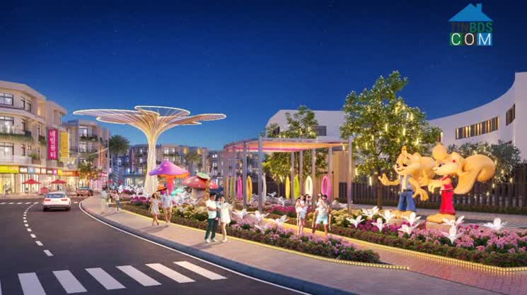 Lấy cảm hứng từ công viên Everland của xứ sở kim chi, công viên ánh sáng tại Kỳ Co Gateway hứa hẹn là nơi diễn ra các lễ hội màu sắc thu hút cư dân và du khách