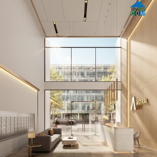 Sảnh đón sang trọng, dịch vụ chuyên nghiệp giúp nâng cao vị thế cho doanh nghiệp và khách thuê tại Elitez by Astral City