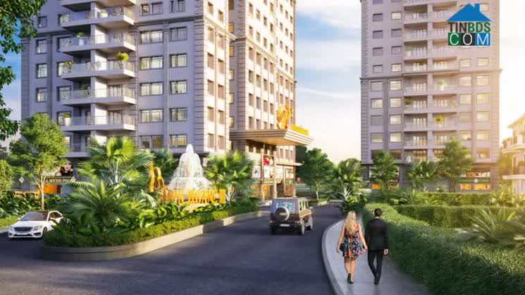 Khuôn viên nội khu dự án Paris Thủ Thiêm