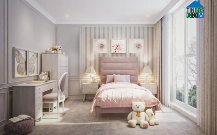 Phòng ngủ trẻ em mang đến gam màu thân thiện, bắt mắt và đậm tính thư giãn