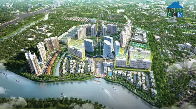 Các tòa tháp Flora Panorama được ưu ái tọa lạc ngay trái tim Khu đô thị tích hợp Mizuki Park.