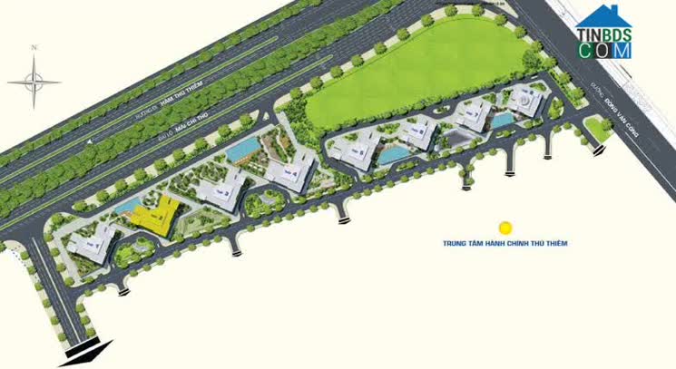 Mặt bằng tổng thể dự án The Sun Avenue