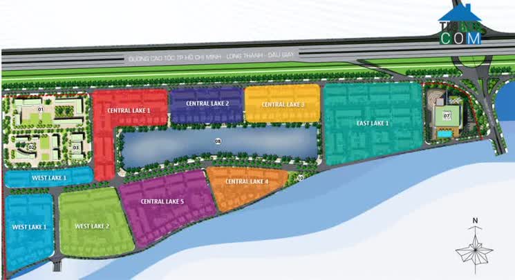 Mặt bằng tổng thể Lakeview City Quận 2