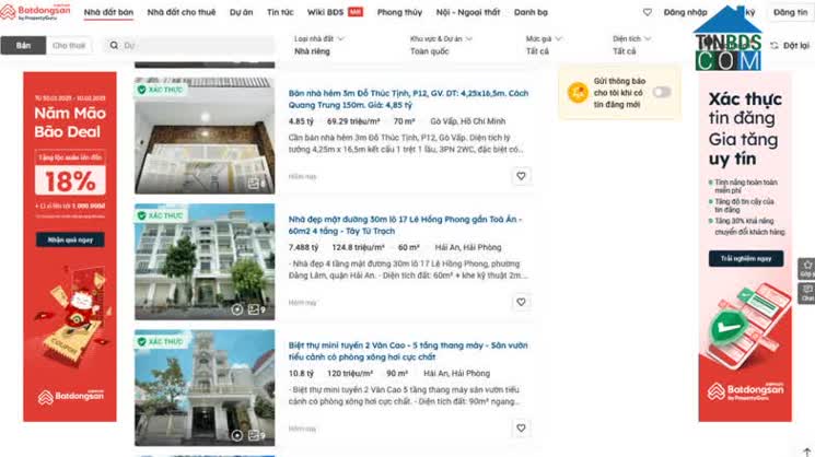 Tin đăng xác thực được gắn nhãn riêng nổi bật 