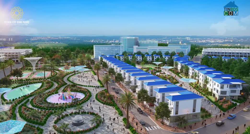 Felicia City Bình Phước hướng tới phát triển hệ sinh thái xanh bền vững với điểm nhấn là 8 công viên chức năng.