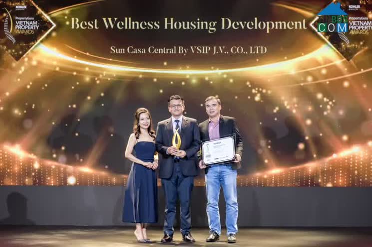 Sun Casa Central đạt giải thưởng “Dự án nhà ở phong cách sống wellness (sức khỏe) tốt nhất”.