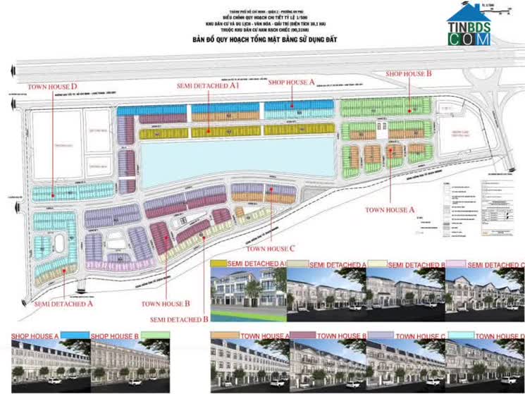 Bản đồ quy hoạch sử dụng đất tại dự án Lakeview City