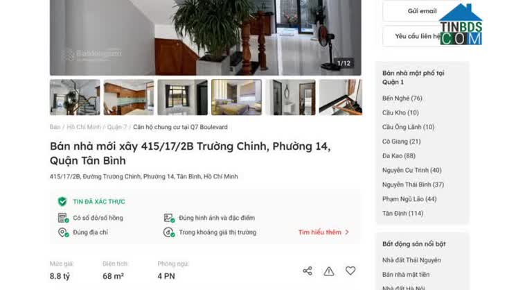 Trang thông tin chi tiết được nhấn mạnh một số thông tin để tăng tính xác thực 