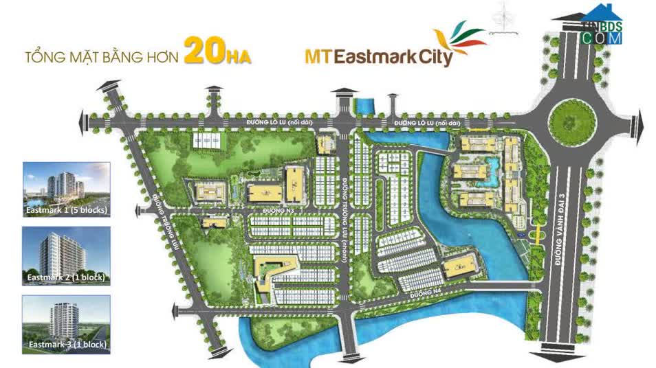MT Eastmark City có gần 2000 sản phẩm cho 3 phân khu