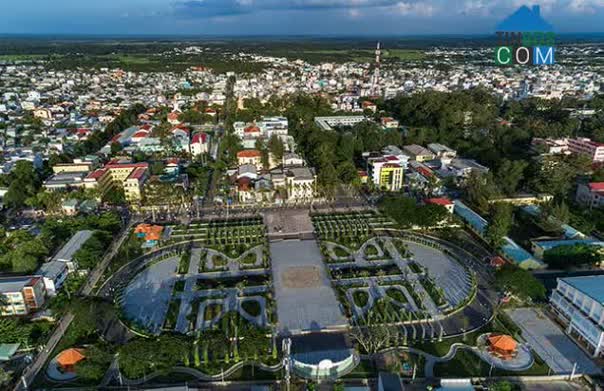Cảnh quan trung tâm thành phố Trà Vinh, tỉnh Trà Vinh