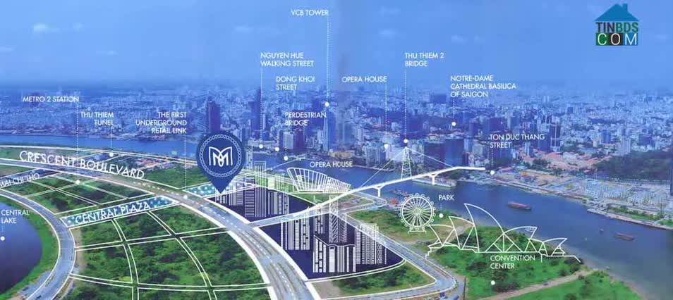 Tiện ích xung quanh vị trí The Metropole Thủ Thiêm