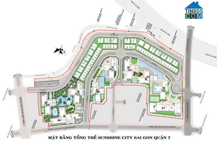 Mặt bằng tổng thể dự án Sunshine City Saigon
