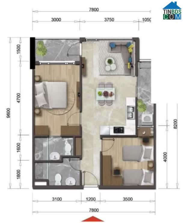 Ảnh "Soi" Mặt Bằng Căn Hộ Mizuki Park Bình Chánh