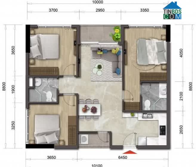 Ảnh "Soi" Mặt Bằng Căn Hộ Mizuki Park Bình Chánh