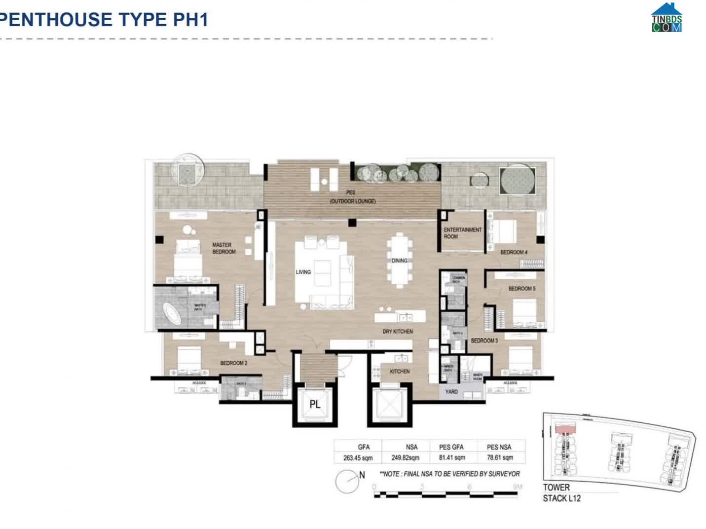 Căn penthouse tại phân khu The Galleria Residences