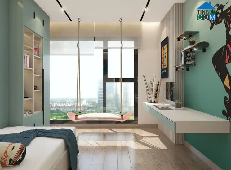 Không gian được thiết kế vuông vức nhằm tối ưu từng mét vuông diện tích.