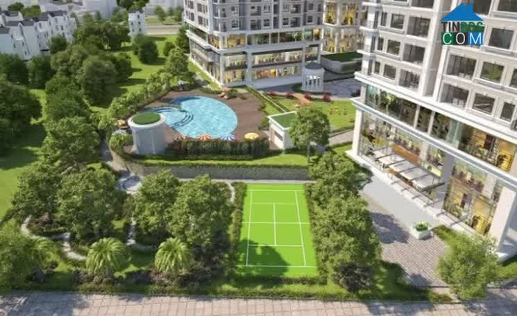 Khuôn viên dự án Aio City Bình Tân, căn hộ tại đây có giá bán khá cao 55 triệu/m2