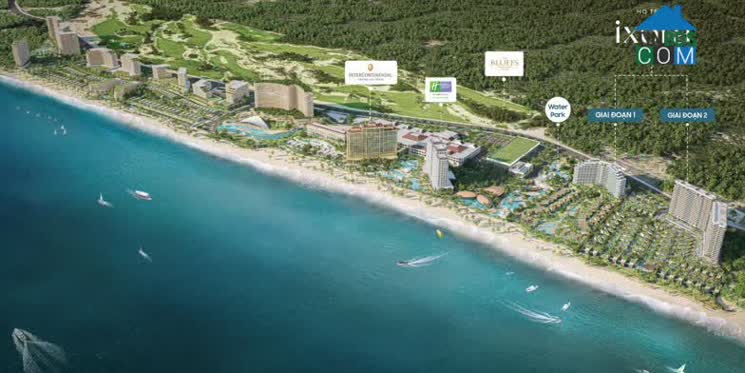 Ixora Ho Tram by Fusion giai đoạn 2 nằm trong tổ hợp nghỉ dưỡng 164 ha với cụm khách sạn InterContinental, Holiday Inn, sân golf 5 sao The Bluffs và nhiều tiện ích đẳng cấp sẽ tiếp tục được triển khai.