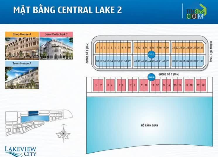 Mặt bằng Central Lake 2