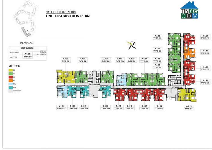 Mặt Bằng Block A – Khu Emerald Celadon City Tân Phú