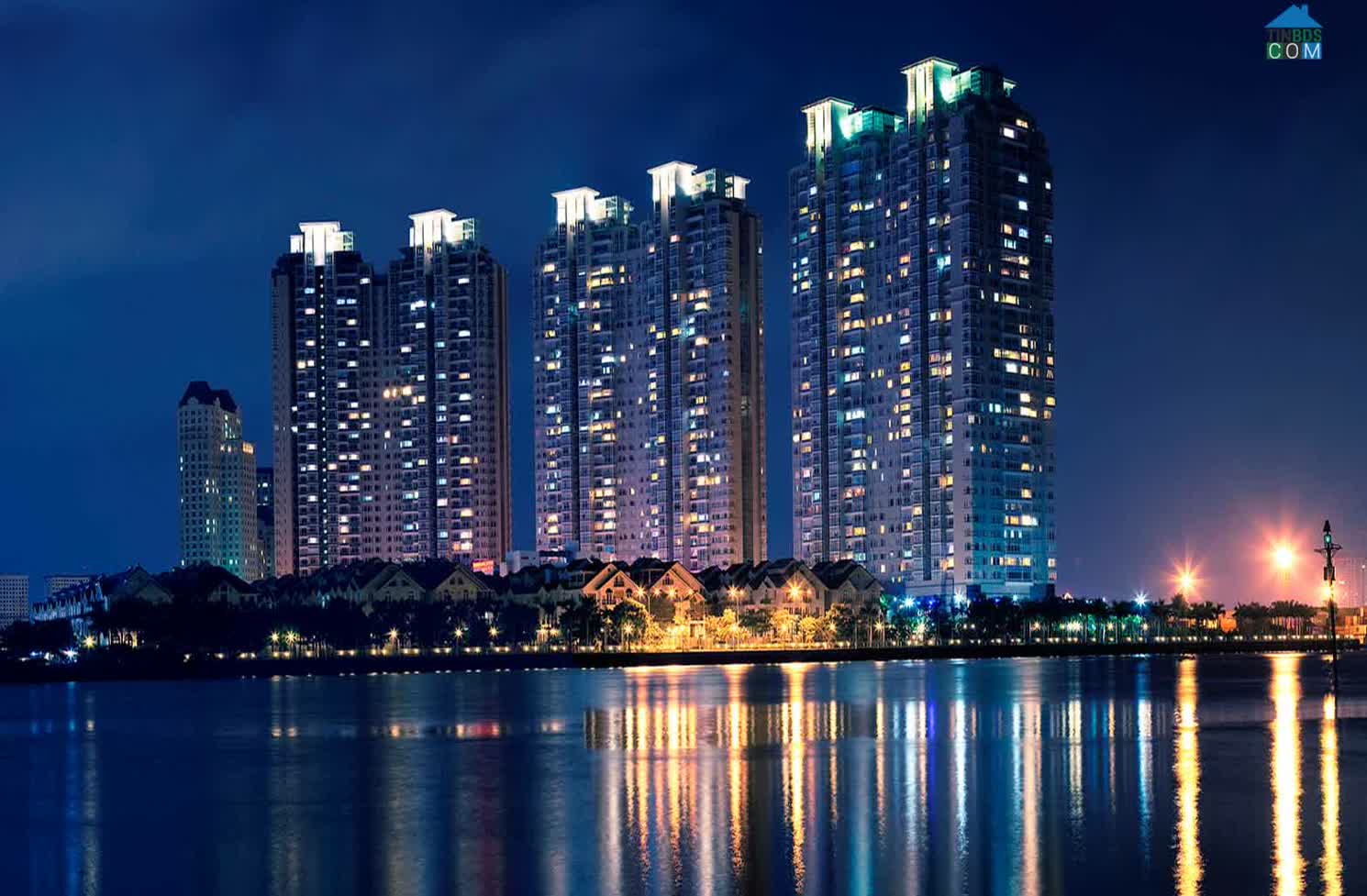 Ảnh thực tế 6 tòa tháp thuộc 2 giai đoạn đầu dự án Saigon Pearl 