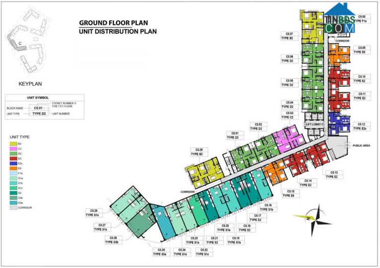  Mặt Bằng Block C – Khu Emerald Celadon City Tân Phú