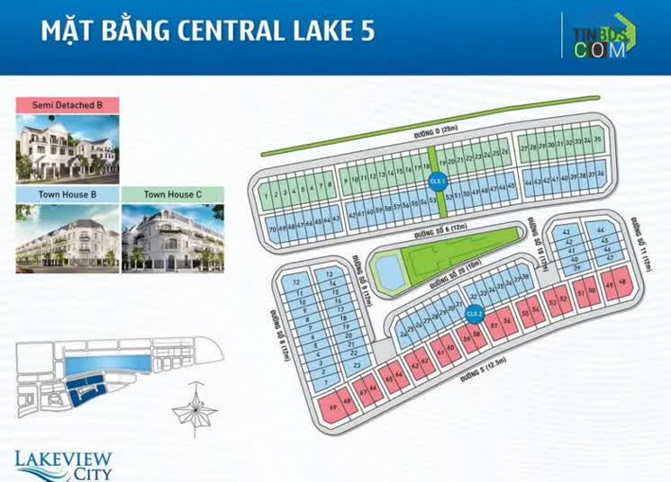 Mặt bằng Central Lake 5