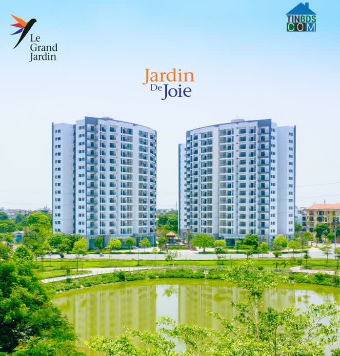 Không gian cảnh quan thoáng đãng gần gũi thiên nhiên tại khu căn hộ Jardin De Joie