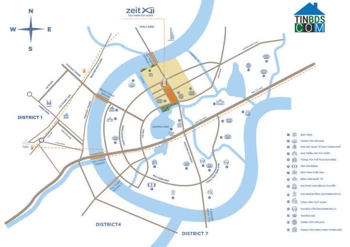 Ảnh Thu Thiem Zeit River: Giá Trị Bền Vững Từ 4 Mặt Tiền Đắt Giá