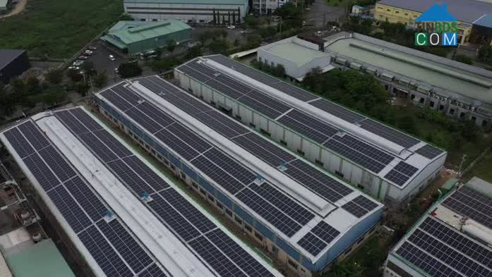 Hệ thống điện mặt trời áp mái trên nhà xưởng của SCCI tại KCN Tân Tạo