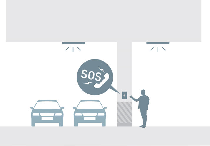 Luôn đảm bảo sự trợ giúp từ đội an ninh trong tình trạng khẩn cấp