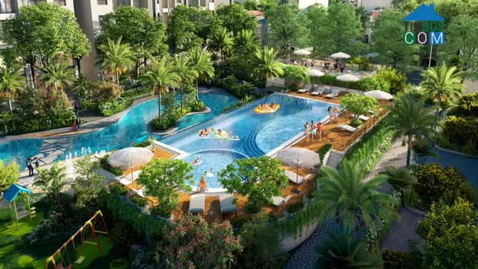 Cây xanh và mặt nước chiếm phần lớn diện tích tại Feliz Homes