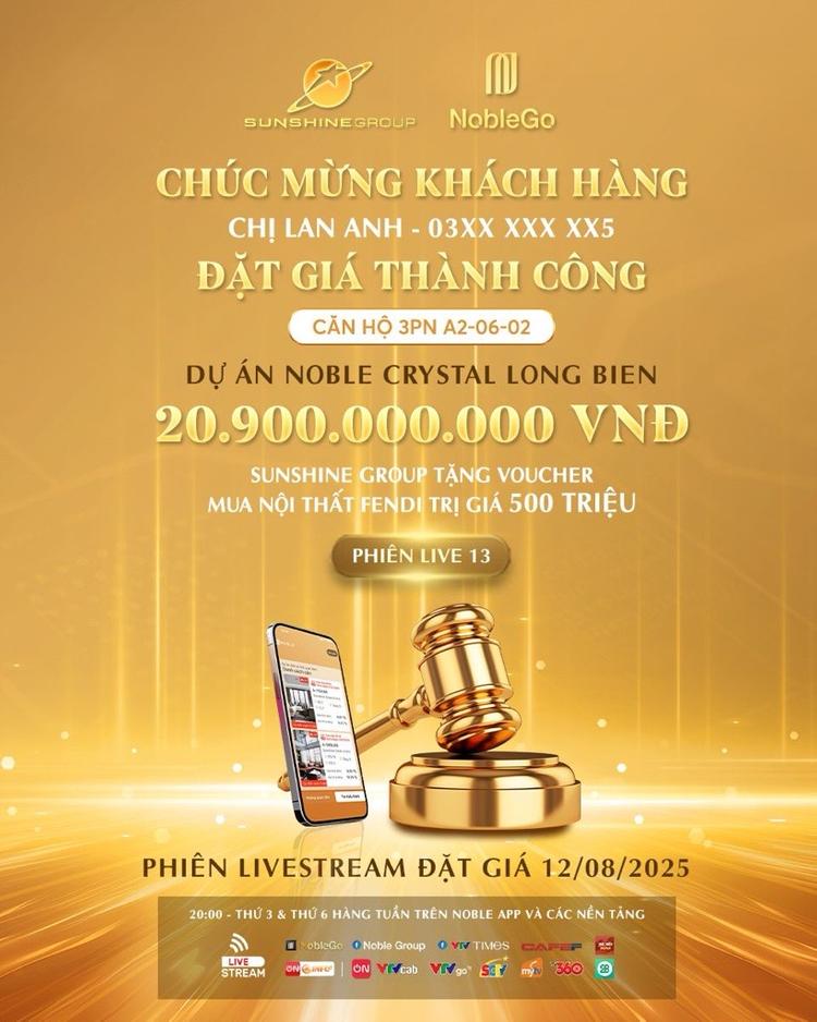 Ảnh Căn Hộ Hàng Hiệu Siêu V.I.P Của Sunshine Group Tại Phía Đông Hà Nội Sẽ Lên Sóng Phiên Livestream 15/8