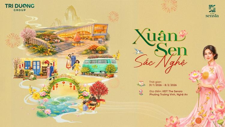 Ảnh Sắp Diễn Ra Chuỗi Sự Kiện Tết “Xuân Sen - Sắc Nghệ” Tại The Sensia