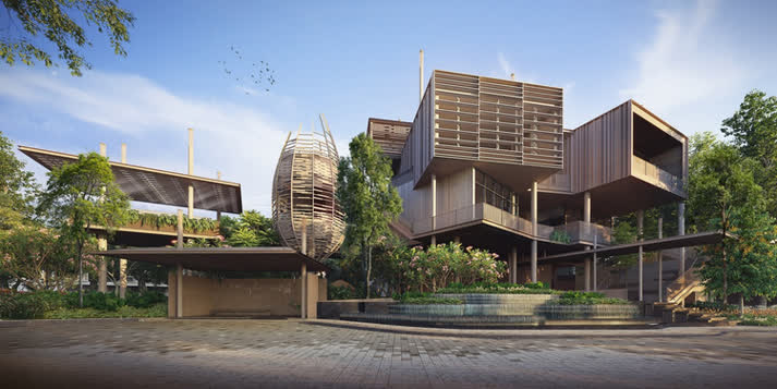 Ảnh Mô Hình Clubhouse Đẳng Cấp Hiếm Có Tại Dự Án Phía Đông Thủ Đô