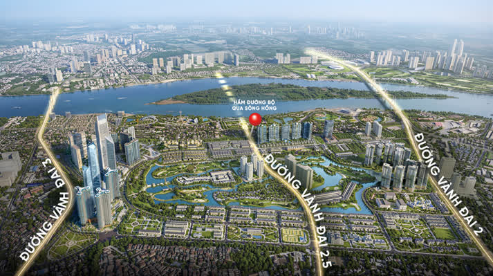 Ảnh Hầm Đường Bộ 2 Tầng Đầu Tiên Của Việt Nam Sắp Khởi Công: "Cú Hích" Lịch Sử Cho Bất Động Sản Hạng Sang Tây Hồ Tây