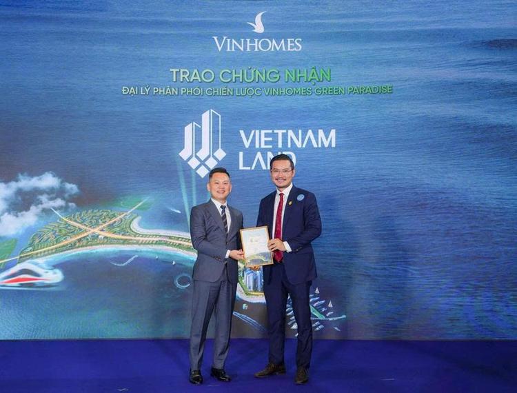 Ảnh Vietnam Land Chính Thức Trở Thành Đại Lý Phân Phối Chiến Lược Vinhomes Green Paradise Tại Cần Giờ