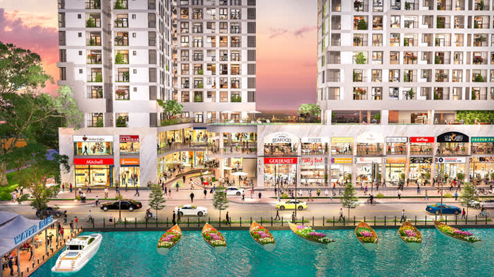 Ảnh Thương Phố Bên Sông – Sức Hút Khó Cưỡng Của Shop Thương Mại Đã Hiện Hữu Tại D-Aqua
