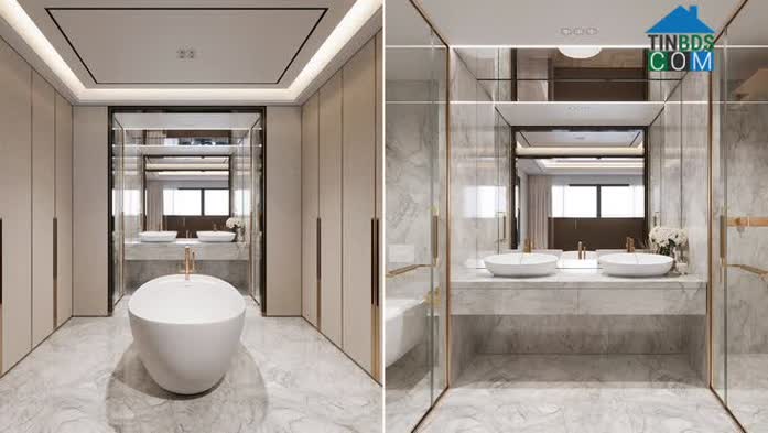 Ảnh Nghệ Thuật Chế Tác Không Gian Từ Những Vật Liệu Tinh Tuyển Tại Noble Crystal Long Bien