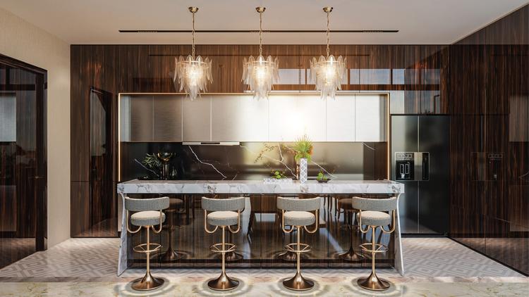 Ảnh Nghệ Thuật Chế Tác Không Gian Từ Những Vật Liệu Tinh Tuyển Tại Noble Crystal Long Bien